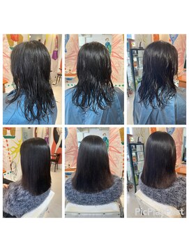 ハロー  三軒茶屋(hair Hello) セミロングストレート