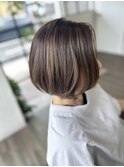 白髪ぼかしハイライト＆ローライト