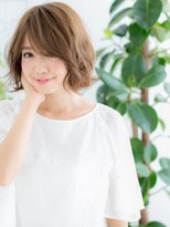 レアワンハナレ センター北美容院(lea/1 HANARE)&nbsp;センター北/髪質改善/ハイトーンカラー☆ふんわりボブパーマg