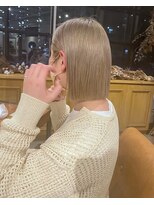 バブルス 新所沢店(BUBBLES)&nbsp;ワンレンミルクティーベージュ