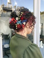 ヘアアレンジ/お呼ばれヘア/ヘアセット/ヘアメイク