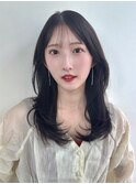韓国ロングレイヤー*ロングヘア*髪質改善トリートメント*面長