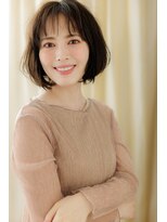 カバーヘア ブリス 川口(COVER HAIR bliss)&nbsp;透けバング大人美人ニュアンスパーマゆるふわボブZ川口30代40代