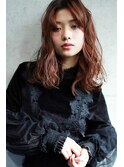【over hair】 無造作ウェーブセミディスタイル