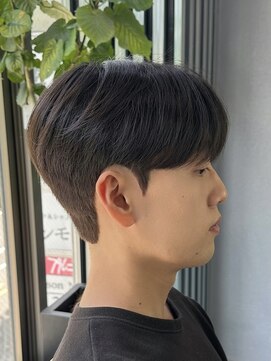 テールバイルシエル(TERRE by Le ciel) ショートシースルーマッシュ/ダウンパーマ/韓国ヘア/SHUTO