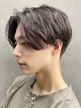 フィフス 大分(fifth) 大分ツーブロック刈り上げセンターパートニュアンスパーマ緩め