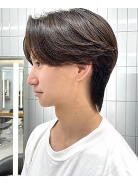 エクシア 渋谷店(EXCIA) ニュアンスパーマ風曲がる縮毛矯正で作るセンターパート