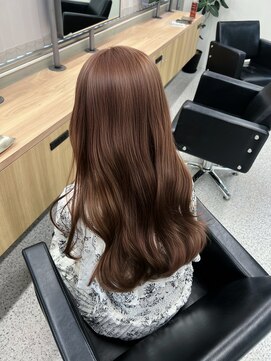 ペレ 渋谷(PELE) くびれヘア/アプリコットオレンジ/夏のヘアアレンジ/渋谷