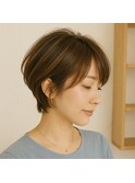 艶感ハイライトショートボブ 20代 30代 40代 50代 60代