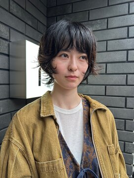 テンション(tension) ニュアンスパーマショートウルフレイヤーカットボブ札幌駅大通駅
