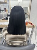 黒染めストレート
