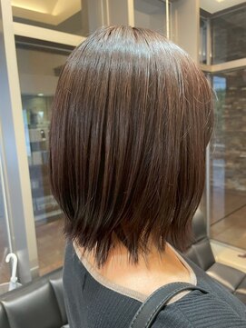 髪質改善/顔周りレイヤーカット/グレージュ[千葉/千葉駅]