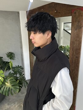 ツイスパ風/刈り上げ/ツーブロック/メンズマッシュ/高知