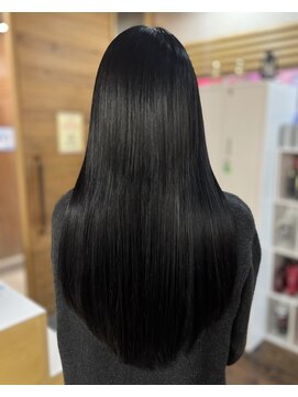 ヘアーメイク ダンス(hair make DANCE) 地毛になじむプルエクステ×艶カラー