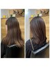 【新生活応援】reFREOカット+ダメージレスメテオカラー+髪質改善TR+ホームTR