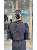 編みおろしアレンジ