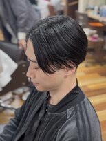 バロンドール 金沢文庫(Ballon d'or) メンズ曲がる縮毛矯正/センターパート曲がる縮毛矯正/ニュアンス