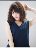 デジタルパーマでふわくしゅロブ透明感カラーバレイヤージュ