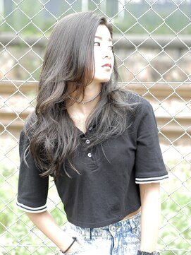 エル バイ ファースト(L by first) 【L by first】センターパート×グラマラスカール◎30代40代50代