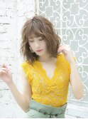【Lond avenir本田奈穂美】小顔ふんわりパーマのミディアム