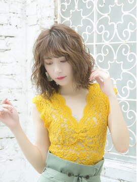 ロンドアベニール 北千住(Lond avenir) 【Lond avenir本田奈穂美】小顔ふんわりパーマのミディアム