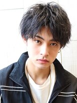 ネイビー(NAVY)&nbsp;ソフトツイストセンターマッシュ