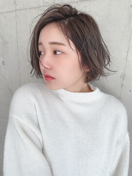 アール ヘアー デザイン(r hair design) 【r hair design】アッシュ×大人なちゅボブ