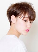 似合わせカット大人かわいいふんわり前髪ショート[銀座/銀座駅]