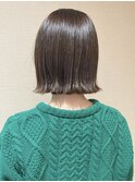 切りっぱなしボブ×インナーカラー