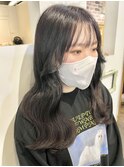 グレーカラー　エクステごとカラー　stylist/miaki