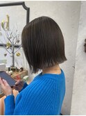 ＊石垣　ぱつっとラインが可愛い切りっぱなしボブ