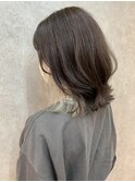 *インナーカラー×ハイトーンカラー×外ハネミディ