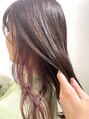 デビュー ヘアーメイク&nbsp;インナーカラー（さりげなくワンポイントでくすみピンク）