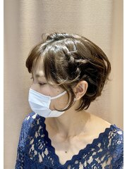 ショートボブヘアアレンジ