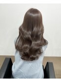 イメチェン/フルバング/似合わせカット/レッドブラウン/髪質改善