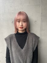 ピンクベージュ/ピンクカラー/ハイトーンカラー/ピンク
