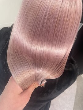 ペレ 渋谷(PELE) h_ デザインカラー/レイヤーカット/ウェットヘア/ベージュ