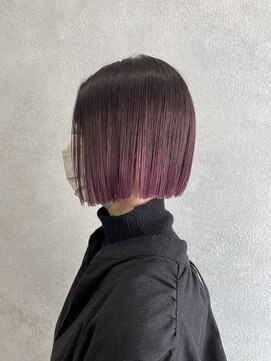 カノンヘアー(Kanon hair) グラデーションカラー　ボブ　切りっぱなしボブ