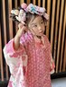 ３歳女の子【七五三】ヘアセット＋着付け＋メイク
