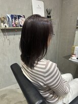 ラック(LUCK)&nbsp;ピンクベージュ/船橋/くすみベージュ/細めハイライト