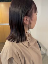 レル(lelu)&nbsp;カシスカラー×切りっぱなし
