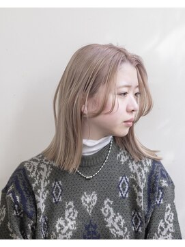 ルプラ ガーデン(le-pla garden) ミルクティーベージュ#切りっぱなし#ケアブリーチ#ダブルカラー