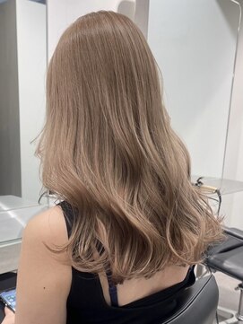 サンクマーケット 渋谷(cinq MARKET) 渋谷ミルクティーベージュハイトーンカラーヘーゼルベージュ30代