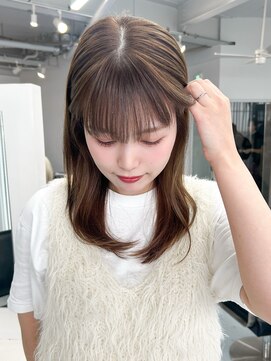 カシェル トウキョウ(Cashel Tokyo) 透明感オリーブベージュグレージュブリーチなしダブルカラー