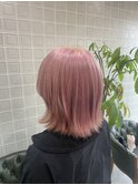 #ハイトーン#ペールピンク#ピンクカラー#ケアブリーチ