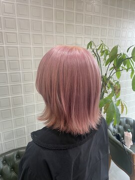 ボアップ 新居浜店(boappu) #ハイトーン#ペールピンク#ピンクカラー#ケアブリーチ