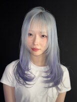 エゴ 池袋(EGO) ブルーシルバー ラベンダーカラー デザインカラー エンド