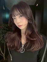 サンクマーケット 渋谷(cinq MARKET) 渋谷顔周りレイヤーカットチョコレートブラウンヘーゼルブラウン