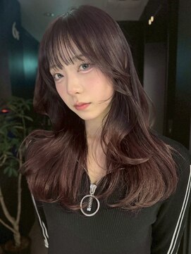 サンクマーケット 渋谷(cinq MARKET) 渋谷顔周りレイヤーカットチョコレートブラウンヘーゼルブラウン