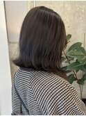 栄タッセルボブ透明感グレージュ